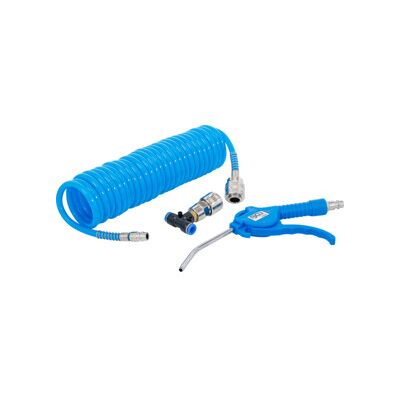 BGS Pistolet à air comprimé avec tuyau spiralé d’air comprimé et raccord en T ; BGS technic (74253) - Publicité BGS Pistolet à air comprimé avec tuyau spiralé d’air comprimé et raccord en T ; BGS technic (74253) - Publicité