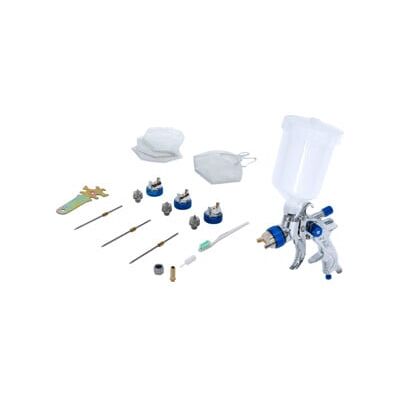 BGS Pistolet de peinture pneumatique avec 3 buses de pulvérisation 1,2 - 1,7 - 2,0 mm ; BGS technic (70048) - Publicité BGS Pistolet de peinture pneumatique avec 3 buses de pulvérisation 1,2 - 1,7 - 2,0 mm ; BGS technic (70048) - Publicité