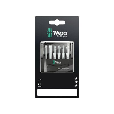 Bit-Check 6 Universal 1 SB, 6 pièces ; Wera (05073635001) - Publicité Bit-Check 6 Universal 1 SB, 6 pièces ; Wera (05073635001) - Publicité