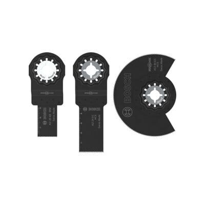 BOSCH Jeu de lames bois et métaux tendres pour outils multifonctions oscillants, 3 pièces (2608669333) - Publicité BOSCH Jeu de lames bois et métaux tendres pour outils multifonctions oscillants, 3 pièces (2608669333) - Publicité