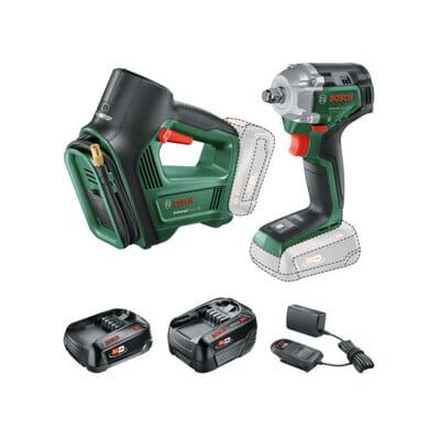 BOSCH Kit Combo 18V UniversalImpactDrive + UniversalPump, 1x PBA 18V 2.0Ah + PBA 18V 4.0Ah (0615A5009C) - Publicité BOSCH Kit Combo 18V UniversalImpactDrive + UniversalPump, 1x PBA 18V 2.0Ah + PBA 18V 4.0Ah (0615A5009C) - Publicité