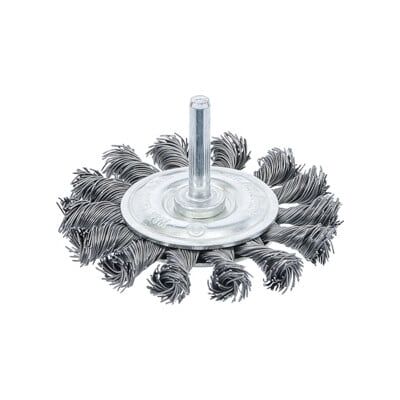 Brosse plate arbre d'entraînement 6 mm tressée Ø 75 mm BGS ; BGS technic (3982) - Publicité Brosse plate arbre d'entraînement 6 mm tressée Ø 75 mm BGS ; BGS technic (3982) - Publicité