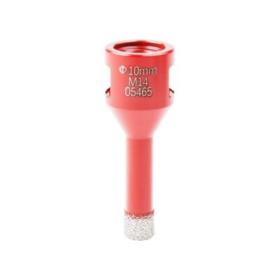Couronne de perçage pour carrelage STIER M14, diamètre 10 mm, meuleuse d'angle, sans amorce de perçage, pour céramique, dalles, grès cérame, granit (903174) - Publicité Couronne de perçage pour carrelage STIER M14, diamètre 10 mm, meuleuse d'angle, sans amorce de perçage, pour céramique, dalles, grès cérame, granit (903174) - Publicité