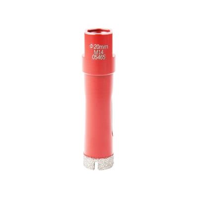 Couronne de perçage pour carrelage STIER M14, diamètre 20 mm, meuleuse d'angle, sans amorce de perçage, pour céramique, dalles, grès cérame, granit (903178) - Publicité Couronne de perçage pour carrelage STIER M14, diamètre 20 mm, meuleuse d'angle, sans amorce de perçage, pour céramique, dalles, grès cérame, granit (903178) - Publicité