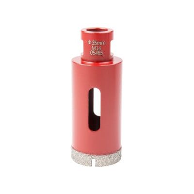 Couronne de perçage pour carrelage STIER M14, diamètre 35 mm, meuleuse d'angle, sans amorce de perçage, pour céramique, dalles, grès cérame, granit (903181) - Publicité Couronne de perçage pour carrelage STIER M14, diamètre 35 mm, meuleuse d'angle, sans amorce de perçage, pour céramique, dalles, grès cérame, granit (903181) - Publicité