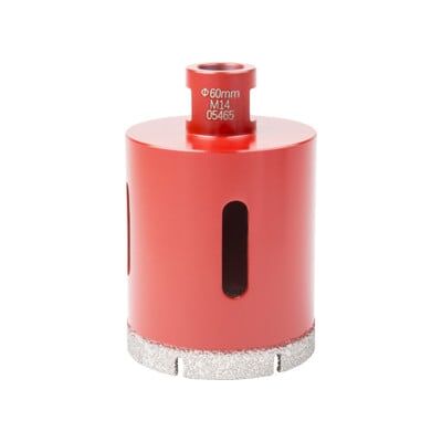 Couronne de perçage pour carrelage STIER M14, diamètre 60 mm, meuleuse d'angle, sans amorce de perçage, pour céramique, dalles, grès cérame, granit (903186) - Publicité Couronne de perçage pour carrelage STIER M14, diamètre 60 mm, meuleuse d'angle, sans amorce de perçage, pour céramique, dalles, grès cérame, granit (903186) - Publicité