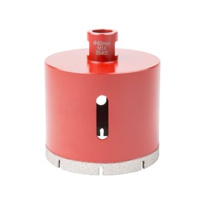 Couronne de perçage STIER pour carrelage M14, diamètre 82 mm, meuleuse d'angle, sans amorce de perçage, pour céramique, dalles, grès cérame, granit (903189) - Publicité Couronne de perçage STIER pour carrelage M14, diamètre 82 mm, meuleuse d'angle, sans amorce de perçage, pour céramique, dalles, grès cérame, granit (903189) - Publicité