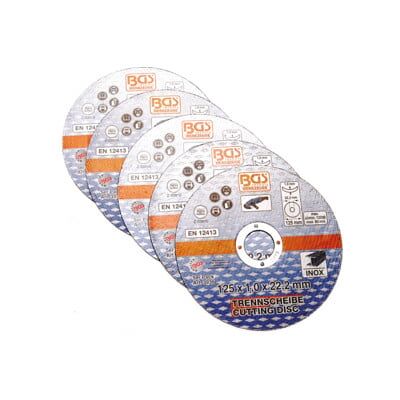Disque à couper pour acier inoxydable Ø 125 x 1,0 x 22,2 mm5 pièces BGS ; BGS technic (3936) - Publicité Disque à couper pour acier inoxydable Ø 125 x 1,0 x 22,2 mm5 pièces BGS ; BGS technic (3936) - Publicité