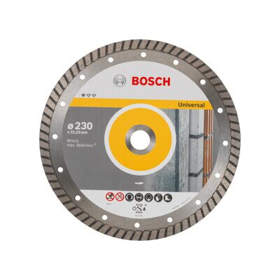 Disque à tronçonner diamanté Standard for Universal Turbo 230 x 22,23 x 2,5 x 10 mm ; Bosch (2608602397) - Publicité Disque à tronçonner diamanté Standard for Universal Turbo 230 x 22,23 x 2,5 x 10 mm ; Bosch (2608602397) - Publicité