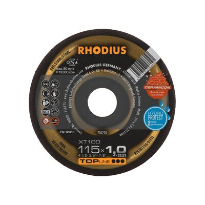 Rhodius 115mm Disque de coupe Xt100 Acier inoxydable - Publicité Rhodius 115mm Disque de coupe Xt100 Acier inoxydable - Publicité