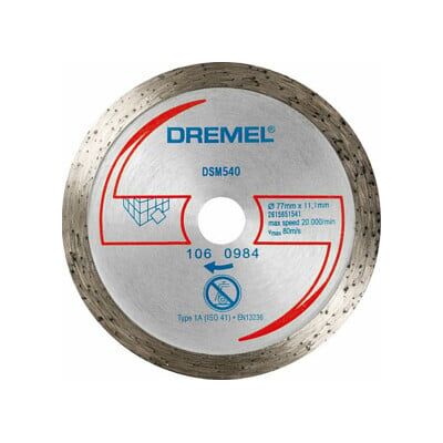 DREMEL® Disque diamanté pour coupe de carreaux DSM20 (2615S540JB) - Publicité DREMEL® Disque diamanté pour coupe de carreaux DSM20 (2615S540JB) - Publicité