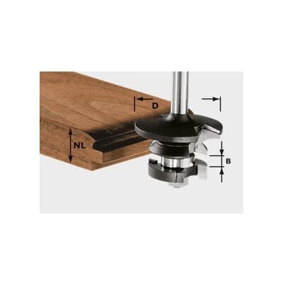 Fraise contre-profil pour languette HW S8 D43/21 A/KL ; Festool (491130) - Publicité Fraise contre-profil pour languette HW S8 D43/21 A/KL ; Festool (491130) - Publicité