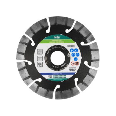 Heller Tools 29924 Disque à tronçonner diamanté - 125mm, alésage 22.23mm, pour béton & carreaux - Publicité Heller Tools 29924 Disque à tronçonner diamanté - 125mm, alésage 22.23mm, pour béton & carreaux - Publicité