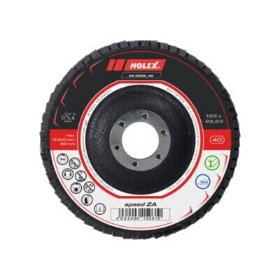 HOLEX - Modèle 125mm Disque Abrasif en Zirconium - Acier & Inox - Publicité HOLEX - Modèle 125mm Disque Abrasif en Zirconium - Acier & Inox - Publicité