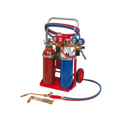 Installation de soudage et de coupage autogène Rothenberger RE 17 AMS 5/5, avec bouteilles de 5 l (35400) - Publicité Installation de soudage et de coupage autogène Rothenberger RE 17 AMS 5/5, avec bouteilles de 5 l (35400) - Publicité