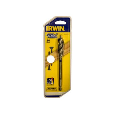 Mèche Bois Power Blue Groove IRWIN 16mm - Perceuse - Publicité Mèche Bois Power Blue Groove IRWIN 16mm - Perceuse - Publicité