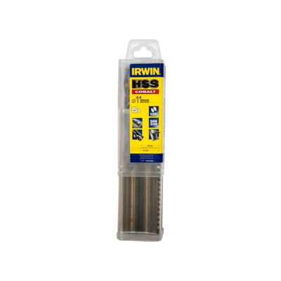 Mèche en cobalt IRWIN 11mm - Métal, Acier rapide, Point divisé 135° - Publicité Mèche en cobalt IRWIN 11mm - Métal, Acier rapide, Point divisé 135° - Publicité