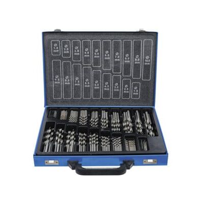Jeu de forets hélicoïdaux HSS 1 - 10 mm 170 pièces BGS ; BGS technic (1995) - Publicité Jeu de forets hélicoïdaux HSS 1 - 10 mm 170 pièces BGS ; BGS technic (1995) - Publicité