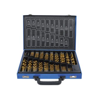 Jeu de forets HSS traitement au nitrure de titane 1 - 10 mm170 pièces BGS ; BGS technic (1994) - Publicité Jeu de forets HSS traitement au nitrure de titane 1 - 10 mm170 pièces BGS ; BGS technic (1994) - Publicité