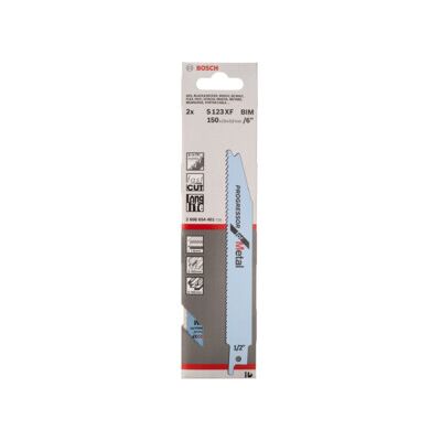 Bosch S 123 XF Lame de Scie Bimétallique - Outil de Coupe pour Métal - Publicité Bosch S 123 XF Lame de Scie Bimétallique - Outil de Coupe pour Métal - Publicité