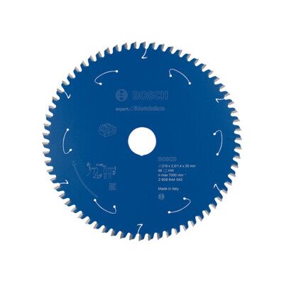 Lame de scie circulaire BOSCH Expert pour l'aluminium pour scies à batterie 216 x 2/1,4 x 30 66 dents (2608644543) - Publicité Lame de scie circulaire BOSCH Expert pour l'aluminium pour scies à batterie 216 x 2/1,4 x 30 66 dents (2608644543) - Publicité