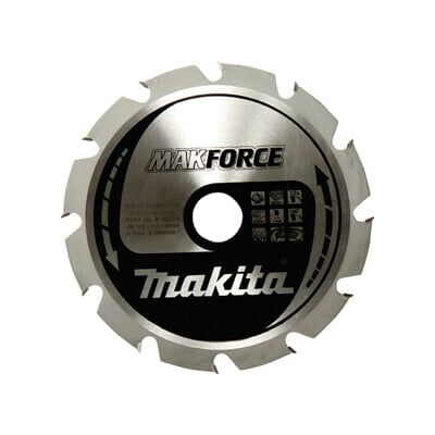 Makita Makforce Lame Circulaire - 165mm, 10Dents - Publicité Makita Makforce Lame Circulaire - 165mm, 10Dents - Publicité
