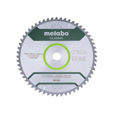 Lame de Scie Circulaire Metabo - 56 Dents, 305mm, 30mm Largeur - Classique - Publicité Lame de Scie Circulaire Metabo - 56 Dents, 305mm, 30mm Largeur - Classique - Publicité