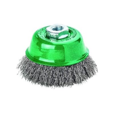 Lessmann Brosse à cuve V4A M14 ondulée 65x0,3mm (421467) - Publicité Lessmann Brosse à cuve V4A M14 ondulée 65x0,3mm (421467) - Publicité