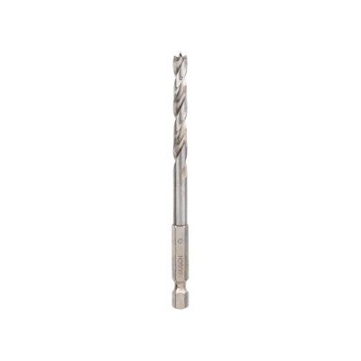 Bosch Mèche à bois hélicoïdale, queue six pans 1/4 - Publicité Bosch Mèche à bois hélicoïdale, queue six pans 1/4 - Publicité