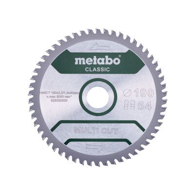 Metabo Multi Cut Classic 190mm Lame de scie circulaire - Publicité Metabo Multi Cut Classic 190mm Lame de scie circulaire - Publicité