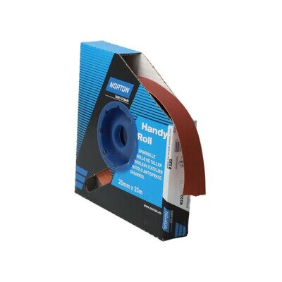 Rouleau abrasif Norton R222 - 25mm x 25m - P320 - Publicité Rouleau abrasif Norton R222 - 25mm x 25m - P320 - Publicité