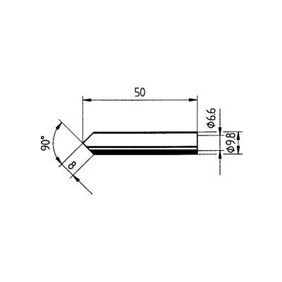 Panne à souder ERSA LF-ERSADUR 8,0 mm (0832MDLF/SB) - Publicité Panne à souder ERSA LF-ERSADUR 8,0 mm (0832MDLF/SB) - Publicité