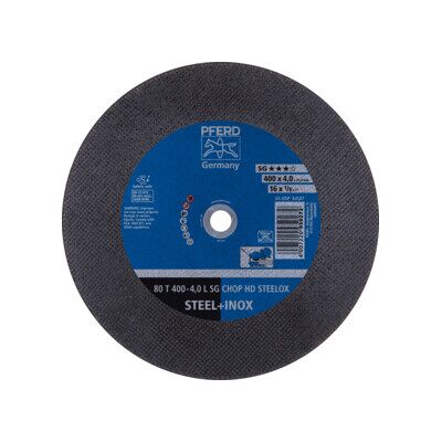 PFERD Disque de tronçonnage CHOPSAW HD 80 T 400-4,0 L SG CHOP HD STEELOX/25,4 (66324082) - Publicité PFERD Disque de tronçonnage CHOPSAW HD 80 T 400-4,0 L SG CHOP HD STEELOX/25,4 (66324082) - Publicité
