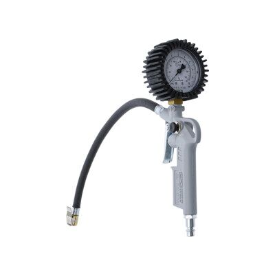 Pistolet de gonflage pneumatique étalonné 0 - 10 bars Kraftmann ; BGS technic (55400) - Publicité Pistolet de gonflage pneumatique étalonné 0 - 10 bars Kraftmann ; BGS technic (55400) - Publicité