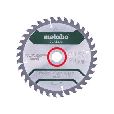 Metabo Lame de scie circulaire précision - Classique - 36 Dents - Publicité Metabo Lame de scie circulaire précision - Classique - 36 Dents - Publicité