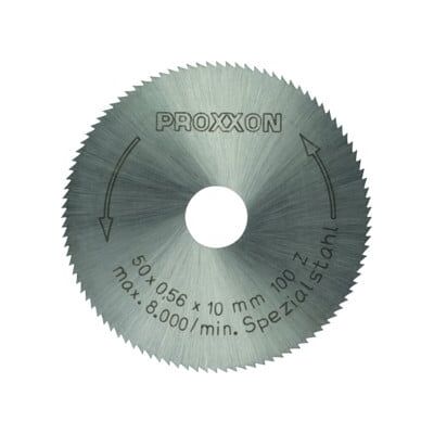 Proxxon Lame de scie circulaire, HSS, 50 mm (100 dents) (28020) - Publicité Proxxon Lame de scie circulaire, HSS, 50 mm (100 dents) (28020) - Publicité