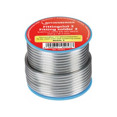 Rothenberger Fil de soudure 3,2 mm, 250 g, bobine (45257) - Publicité Rothenberger Fil de soudure 3,2 mm, 250 g, bobine (45257) - Publicité