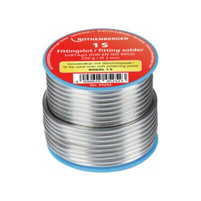 Rothenberger Fittingslot 1S, 3 mm, 250 g, bobine (45250) - Publicité Rothenberger Fittingslot 1S, 3 mm, 250 g, bobine (45250) - Publicité