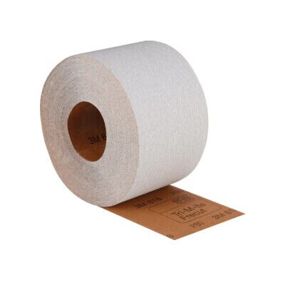 Rouleau de papier abrasif 618 115 mm granul. 240 p. vernis/métal SiC 3M (4645) - Publicité Rouleau de papier abrasif 618 115 mm granul. 240 p. vernis/métal SiC 3M (4645) - Publicité