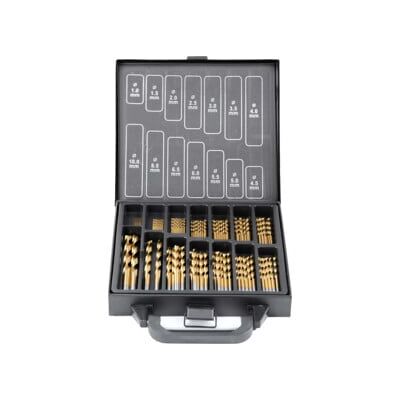 STIER Professional Ensemble de forets métal HSS(M2)-G+Tin en coffret métal, 99 pièces (907583) - Publicité STIER Professional Ensemble de forets métal HSS(M2)-G+Tin en coffret métal, 99 pièces (907583) - Publicité