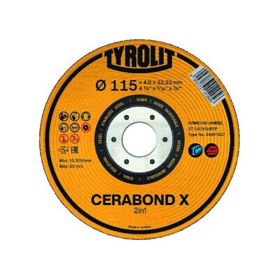 Tyrolit - Disque à ébarber Cerabond X125x4mm CA24Q-BFK - Publicité Tyrolit - Disque à ébarber Cerabond X125x4mm CA24Q-BFK - Publicité