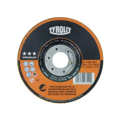Disque de dérochage Tyrolit pour métaux non ferreux - 125mm - Publicité Disque de dérochage Tyrolit pour métaux non ferreux - 125mm - Publicité
