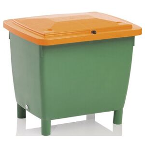Bac à sel L790xl605xH775 mm 210 l HD-PE vert/orange sans glissière de prélèvemen ; Craemer (81025550) - Publicité Bac à sel L790xl605xH775 mm 210 l HD-PE vert/orange sans glissière de prélèvemen ; Craemer (81025550) - Publicité