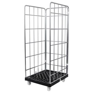 Conteneur roulant STIER 3 parois, galvanisé, plateau coulissant en plastique, LxlxH 815x724x1 530 mm (905308) - Publicité Conteneur roulant STIER 3 parois, galvanisé, plateau coulissant en plastique, LxlxH 815x724x1 530 mm (905308) - Publicité