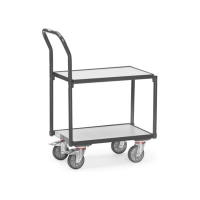 fetra Chariot à plateaux ESD avec barre de poussée tubulaire (935400) - Publicité fetra Chariot à plateaux ESD avec barre de poussée tubulaire (935400) - Publicité