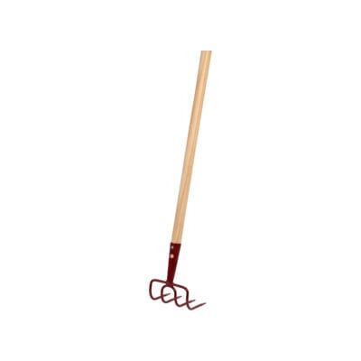 Houe de jardin et de champ Floraworld - 4 dents, acier, 1,4m manche - Publicité Houe de jardin et de champ Floraworld - 4 dents, acier, 1,4m manche - Publicité