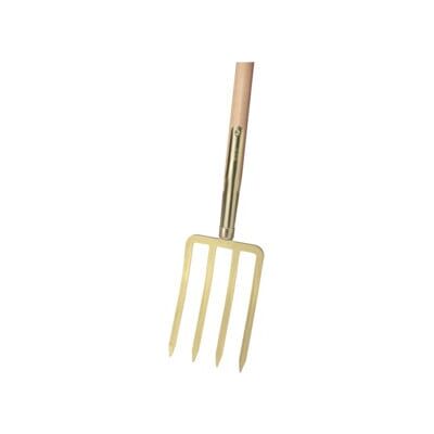 Fourche à bêcher version lourde avec 4 dents à baïonnette Dents-L.280mm IDEAL (67000001) - Publicité Fourche à bêcher version lourde avec 4 dents à baïonnette Dents-L.280mm IDEAL (67000001) - Publicité