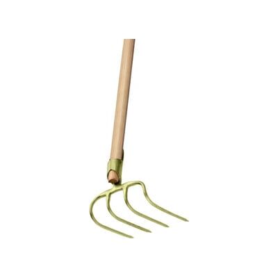 Houe à fumier IDEAL - 4 dents, manche 130 cm, douille à ressort - Houe - Publicité Houe à fumier IDEAL - 4 dents, manche 130 cm, douille à ressort - Houe - Publicité