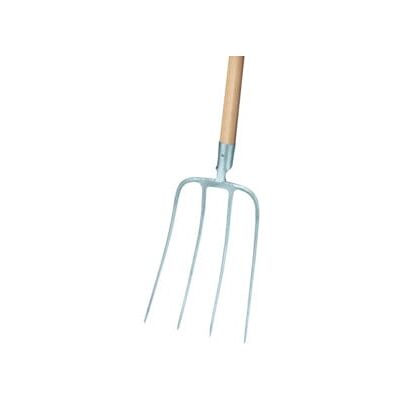 Idealspaten fourche 4 dents forme nordique - Outil de jardin - Publicité Idealspaten fourche 4 dents forme nordique - Outil de jardin - Publicité