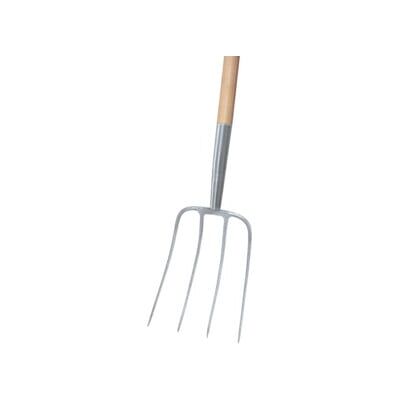 Fourche à fumier Ideal 4 dents 1350mm Manche Long - Outil de jardin - Publicité Fourche à fumier Ideal 4 dents 1350mm Manche Long - Outil de jardin - Publicité